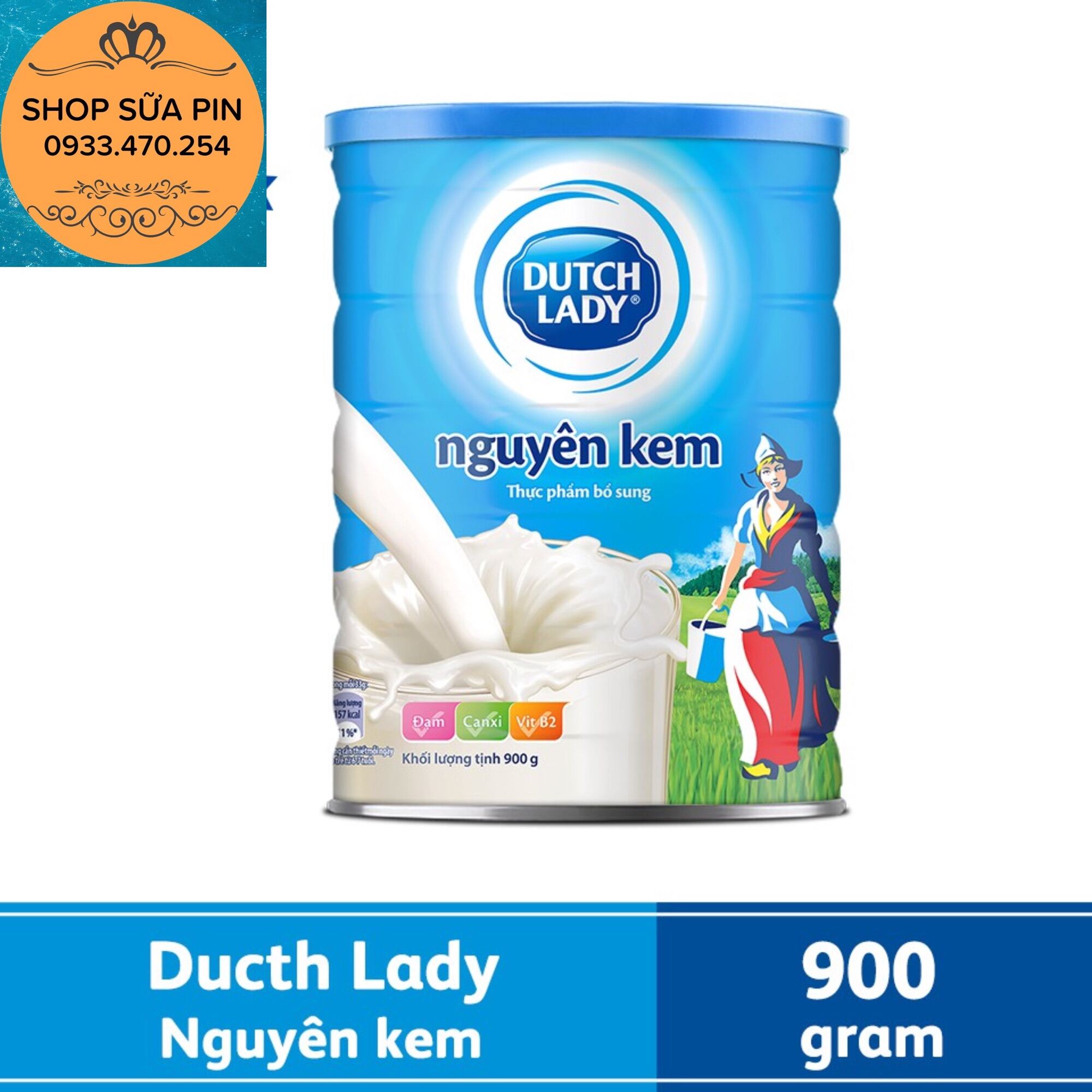 [HCM]Sữa bột Dutch Lady nguyên kem lon 850g