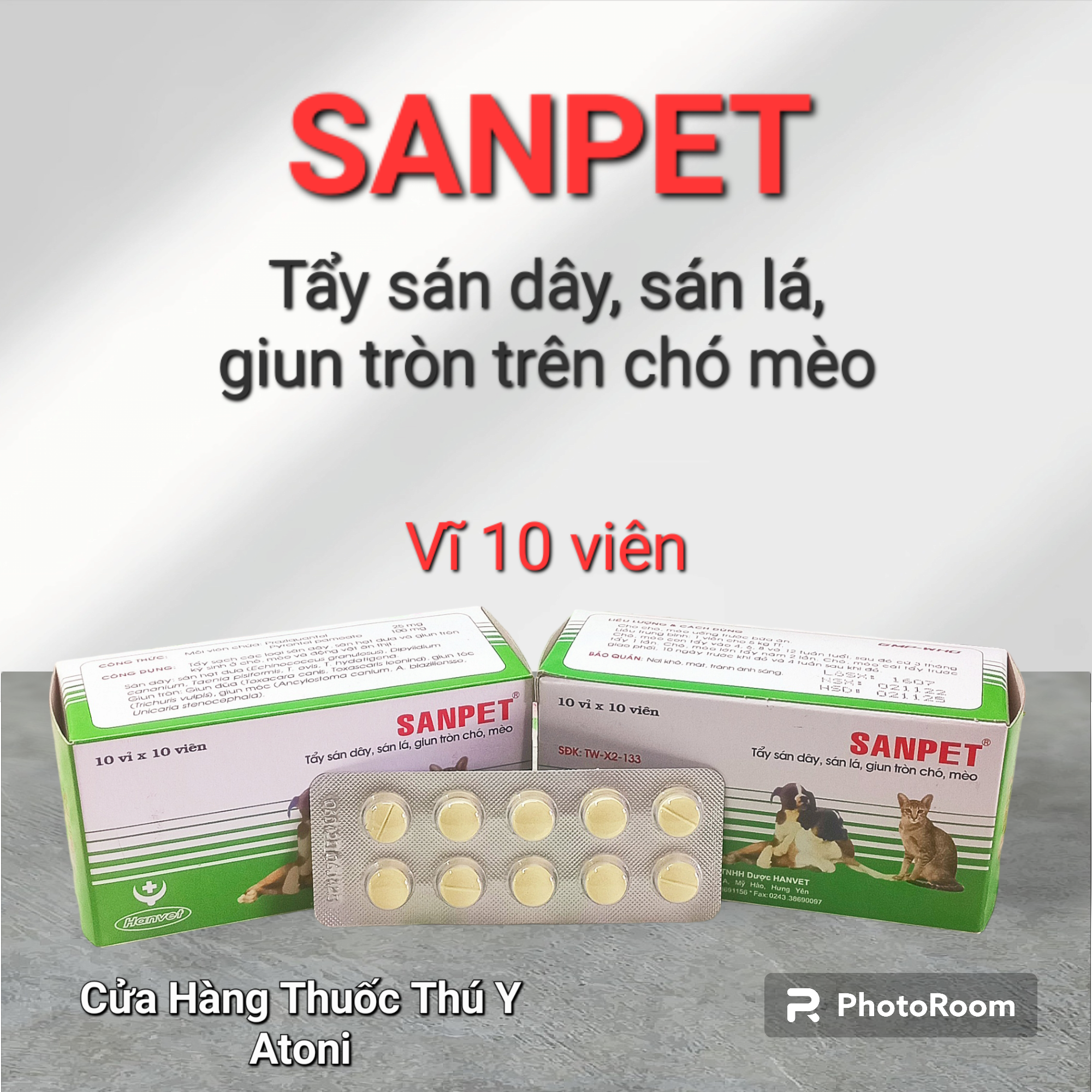 SANPET - Xổ Giun Sán Cho Chó Mèo