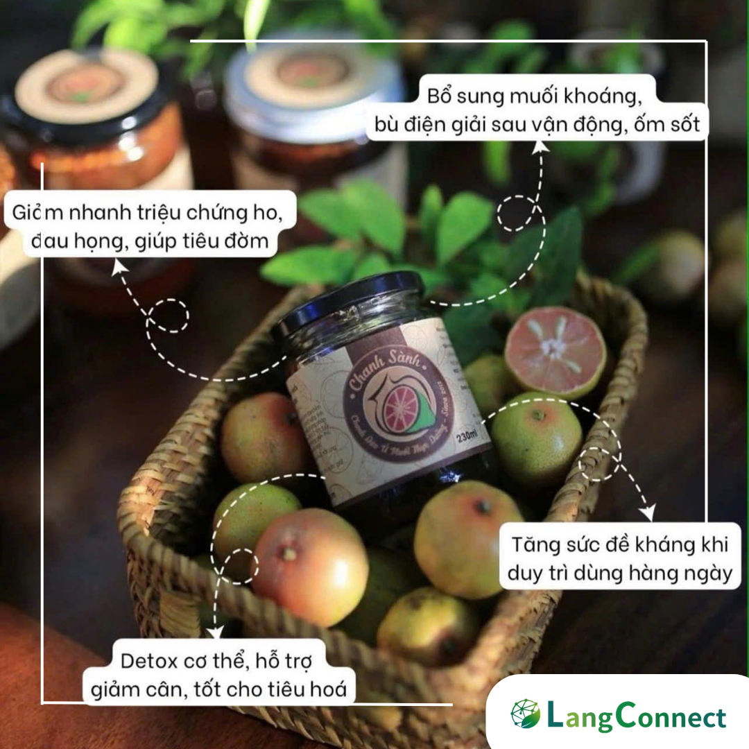 Chanh sành ủ muối ngâm mật ong - giảm ho, đau rát họng, bổ sung điện giải