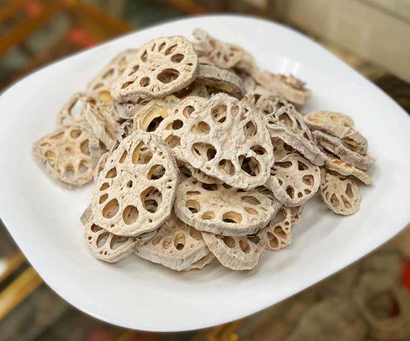 500g củ sen gọt vỏ sấy lạnh