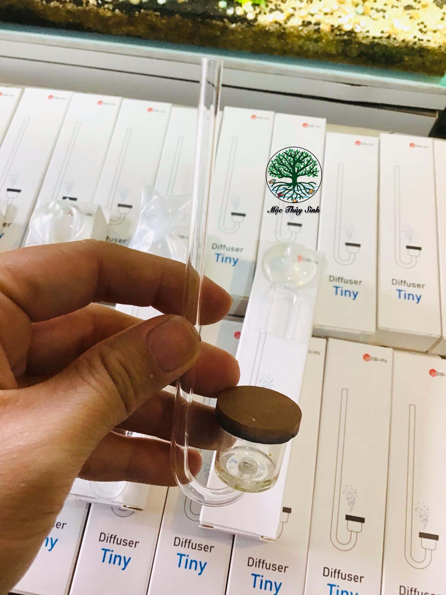 Cốc Sủi CO2 Gốm & Acrylic EBI VN | Sủi CO2 Dạng Gốm Siêu Mịn Dành Cho Hồ Cá Thuỷ Sinh