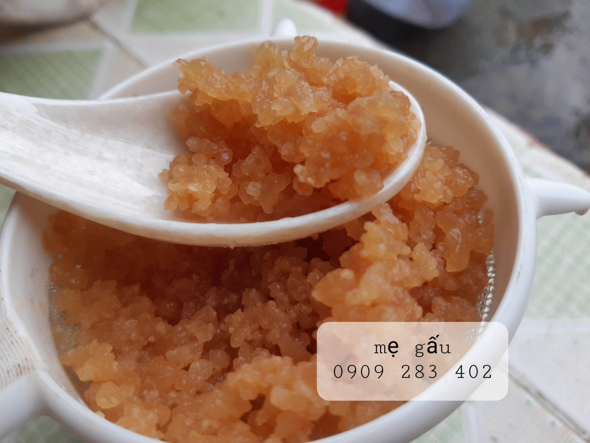 combo nấm nước watet kefir, rây lọc 9x19cm, muỗng sứ