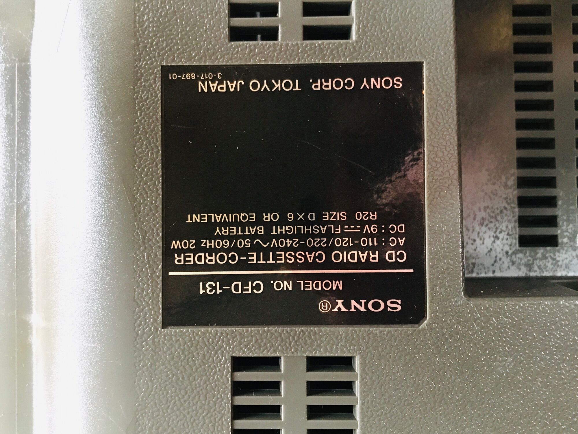 Đài Sony CFD -131 cửa băng tự động đảo chiều reverse