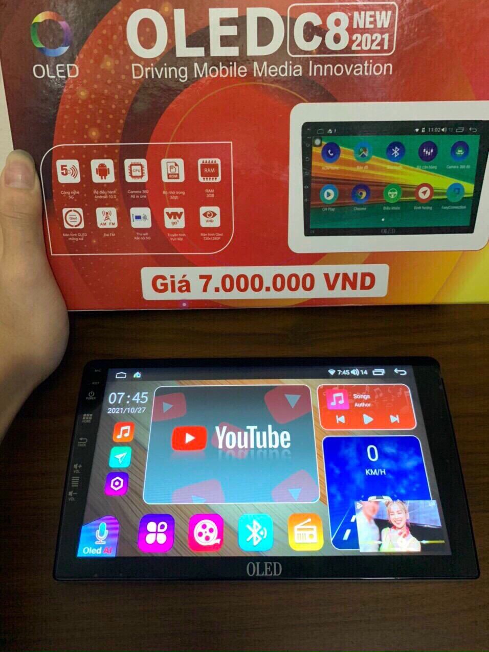 Màn hình android OLED C8 New - Ram 3GB - Rom 32gb - 8 Core