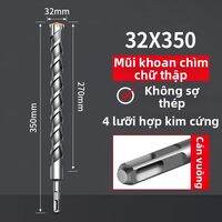 SONGQI | Mũi Khoan Bê Tông 4 Lưỡi Độ Cứng Cao Đầu Hợp Kim 6mm 