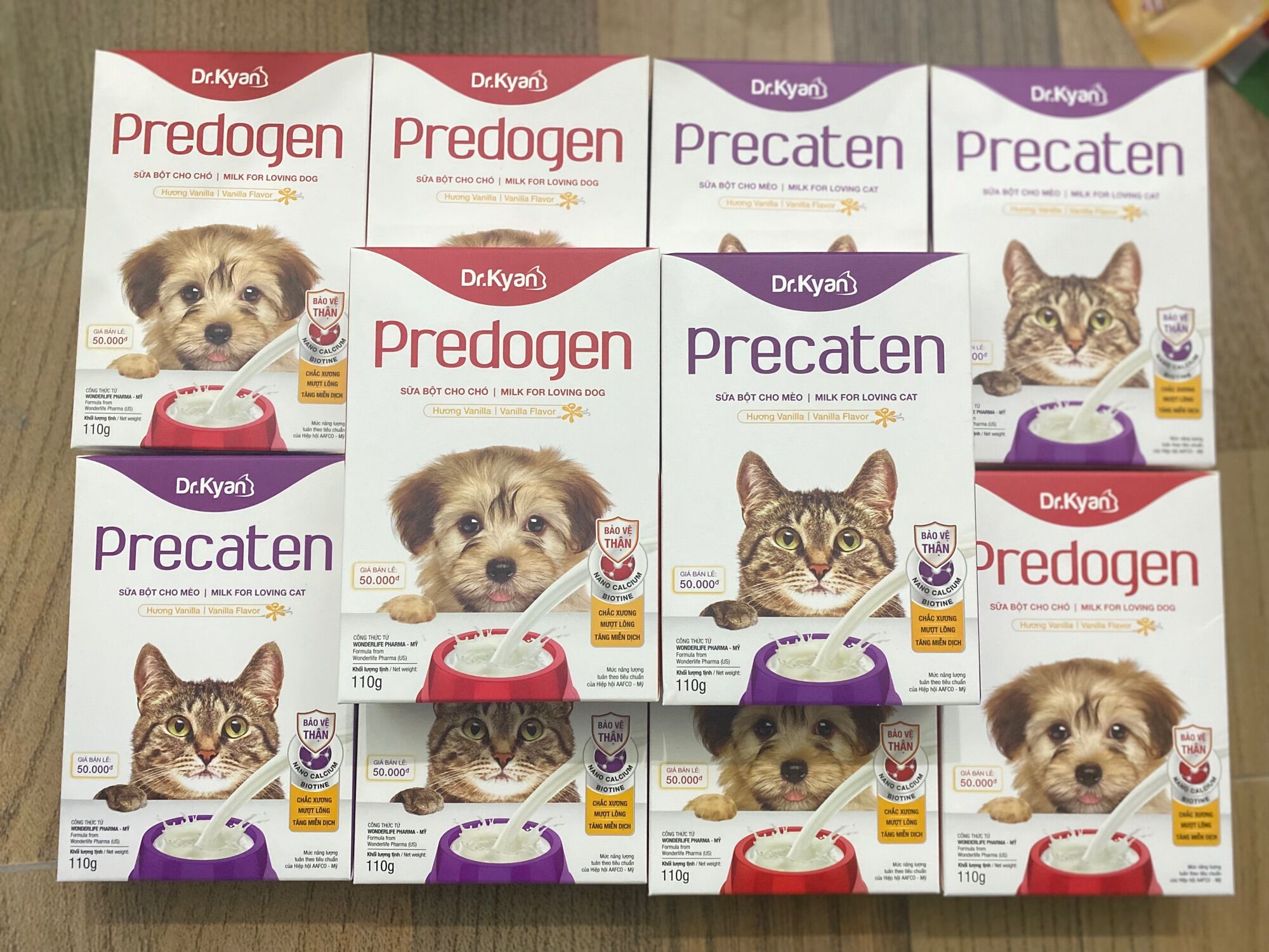 Sữa bột dành cho Mèo - Chó Precaten và Predogen hộp 110g