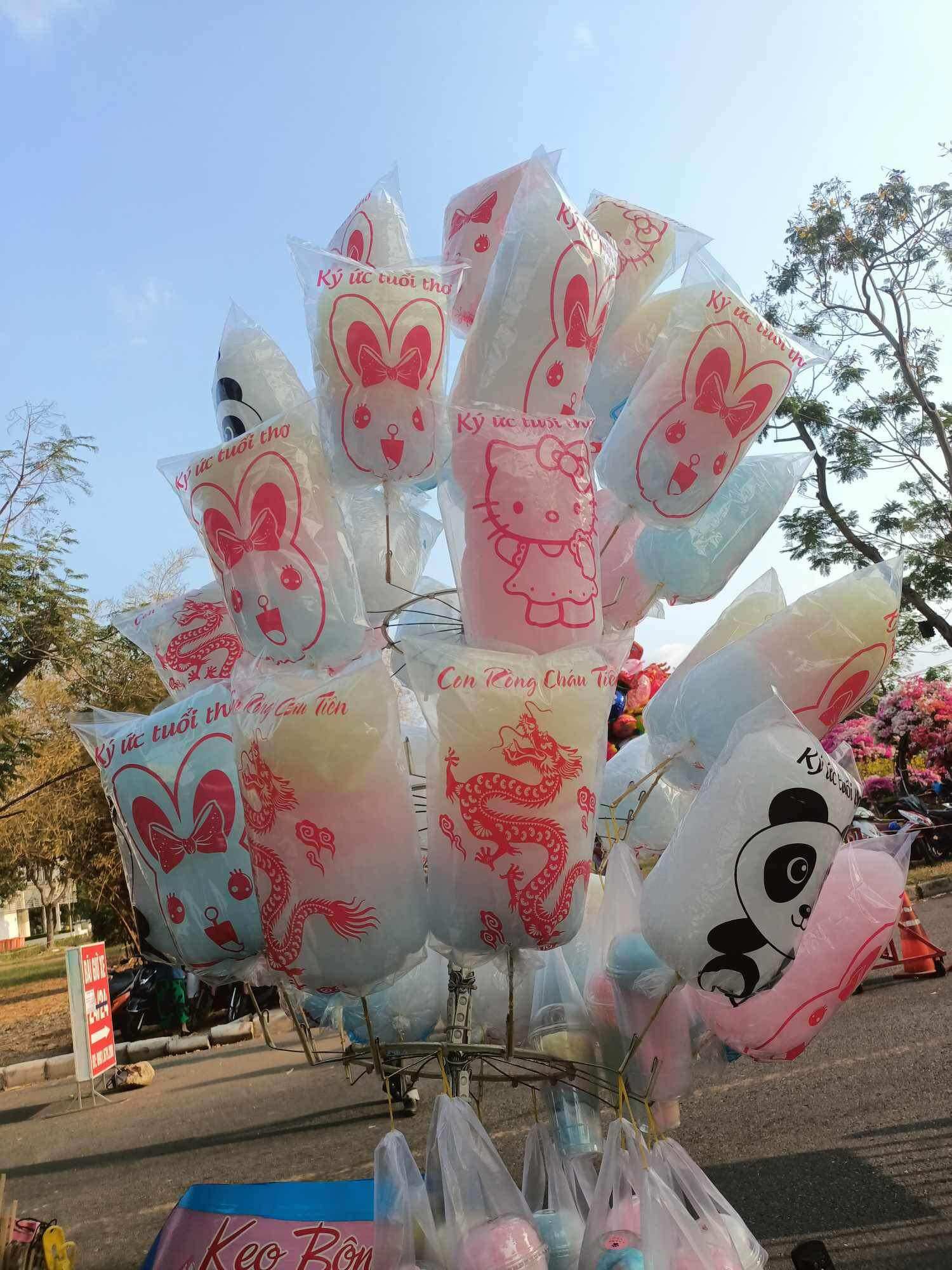 Bọc đựng kẹo bông gòn hình con thỏ 1kg