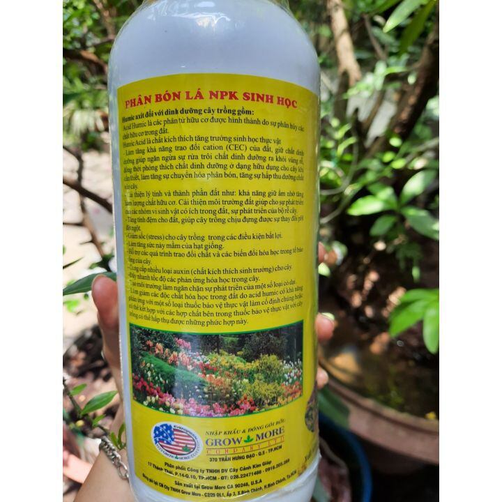 Phân bón lá humic 322 thế hệ mới