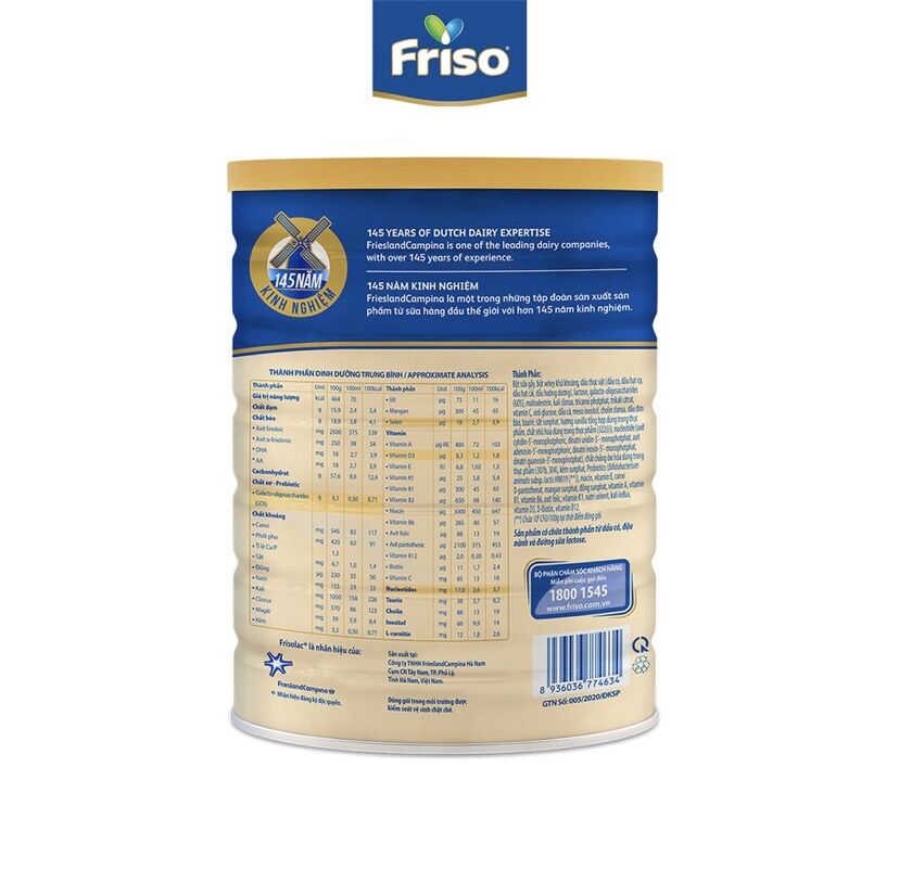 Sữa Bột Frisolac Gold 3 1400g