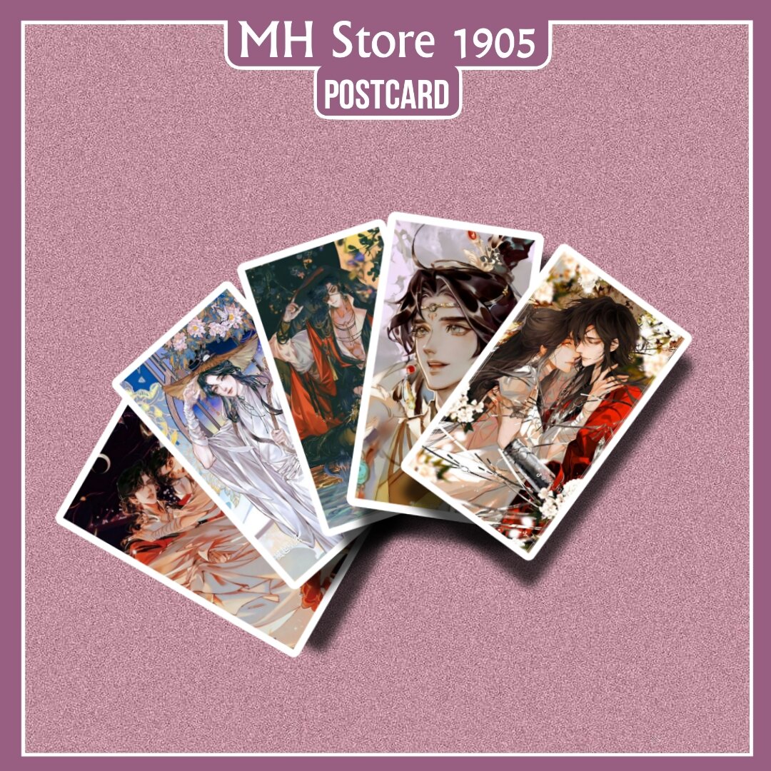 Set 20 Card in hình nhân vật truyện tranh Thiên quan tứ phúc bo góc 9