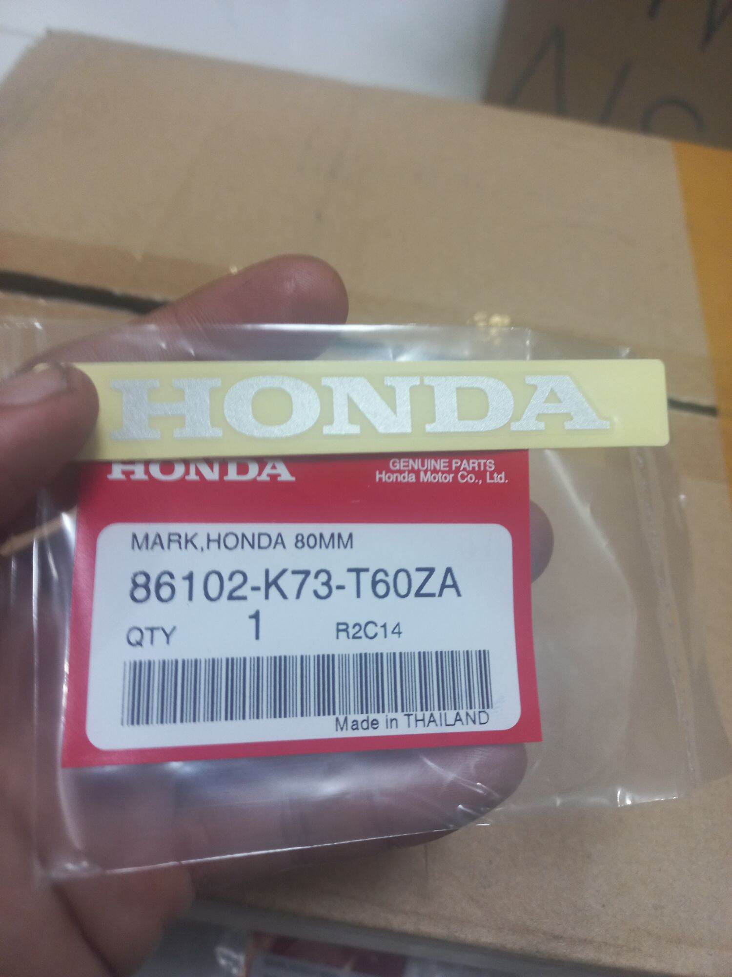 Chữ honda trắng , đen 80mm tem thái