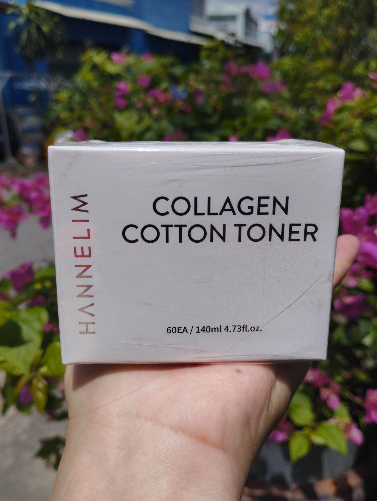 Toner Dạng Miếng Hannelim Collagen Cotton Toner. Xuất xứ: Hàn Quốc.