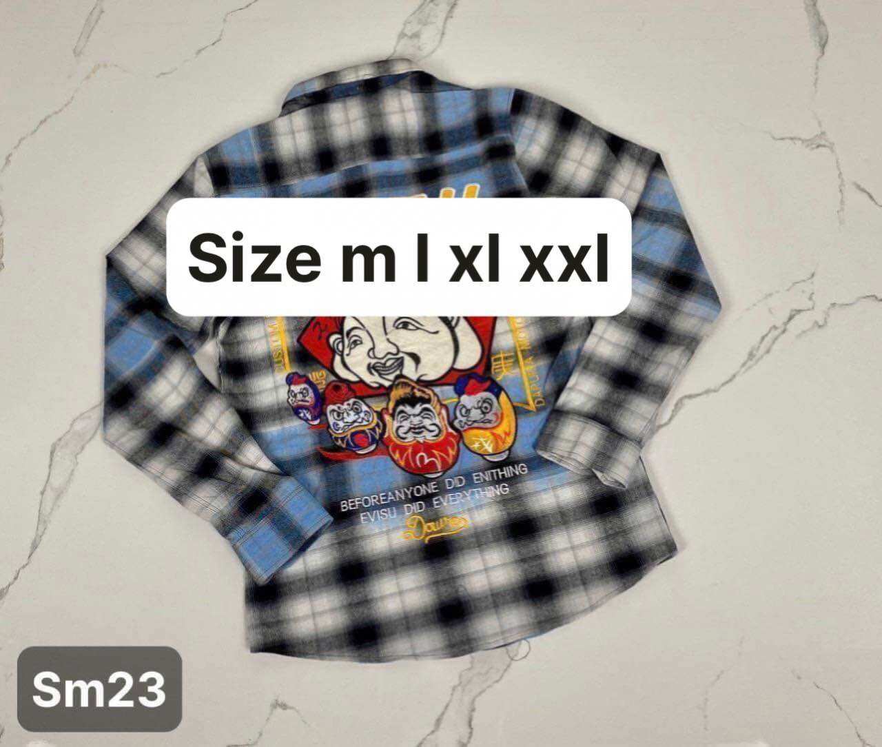 Sơ Mi Nam Kẻ Thêu Hình Hot