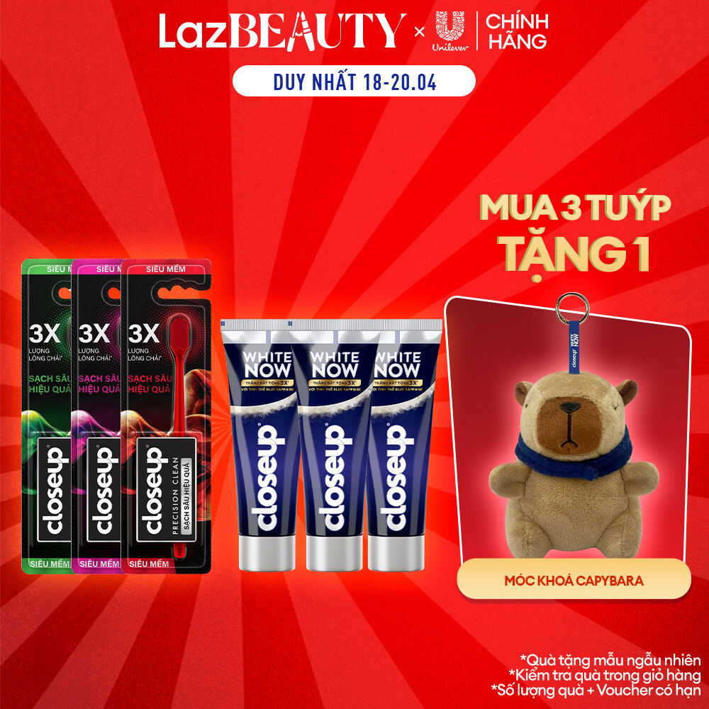 Combo 3 Close Up Precision + Combo 3 Kem đánh răng Closeup