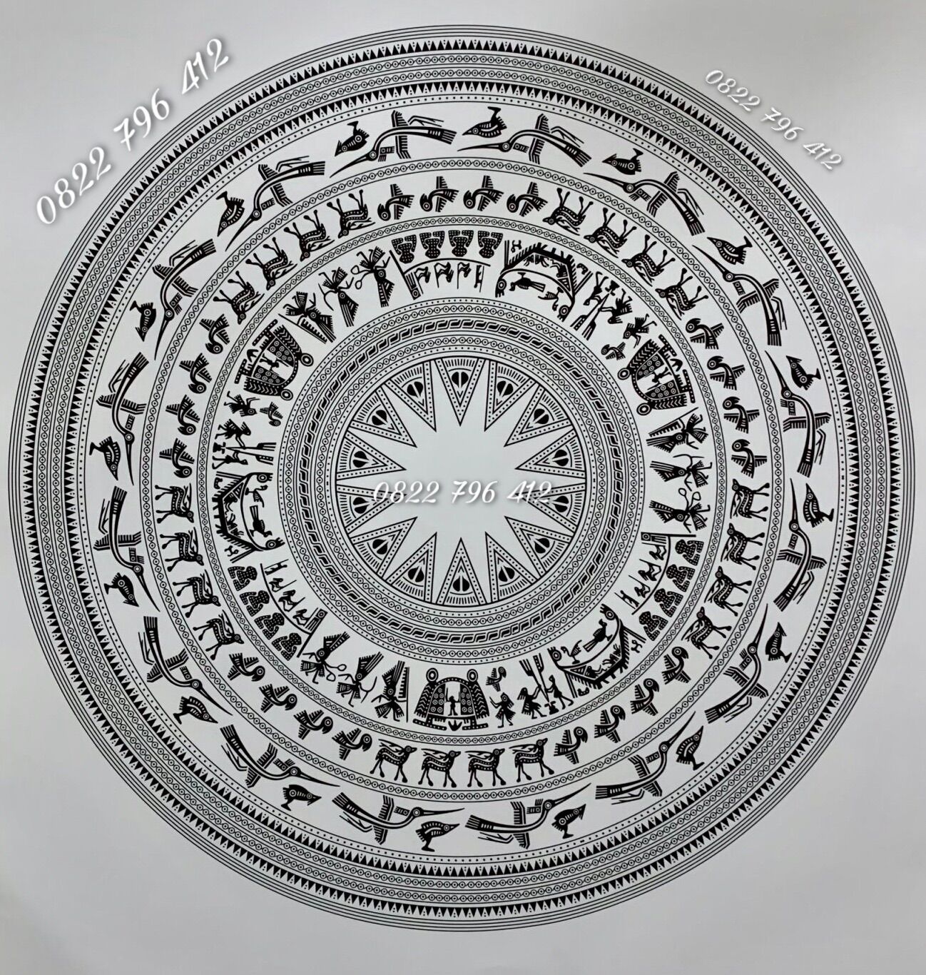 [HCM]Tem trống đồng dán trang trí xe ô tô xe tải . Tem trống đồng dán nắp capo xe ô tô xe tải