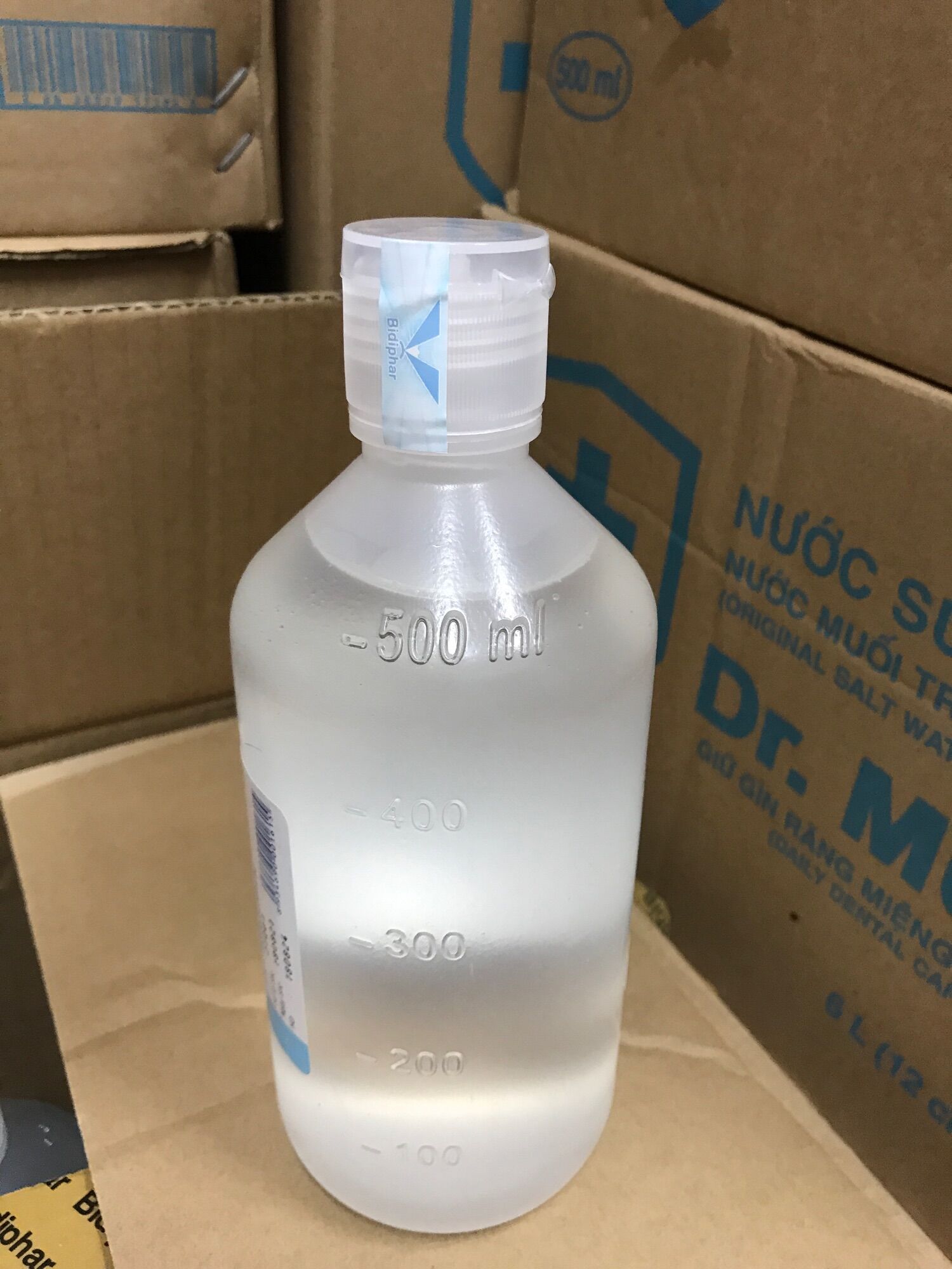 Dung dịch Natri Clorid 0,9% chai 500ml Bidipha