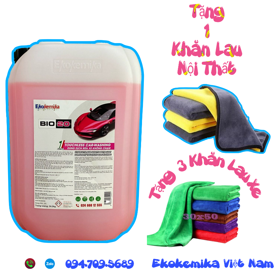 Dung dịch rửa xe không chạm bio 20-22l