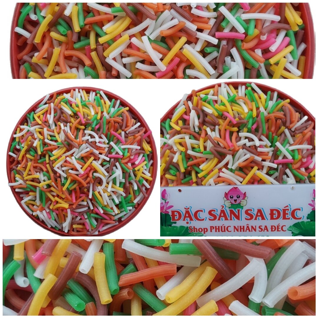 500 Gram  NUI RAU CỦ - Nui óng dài