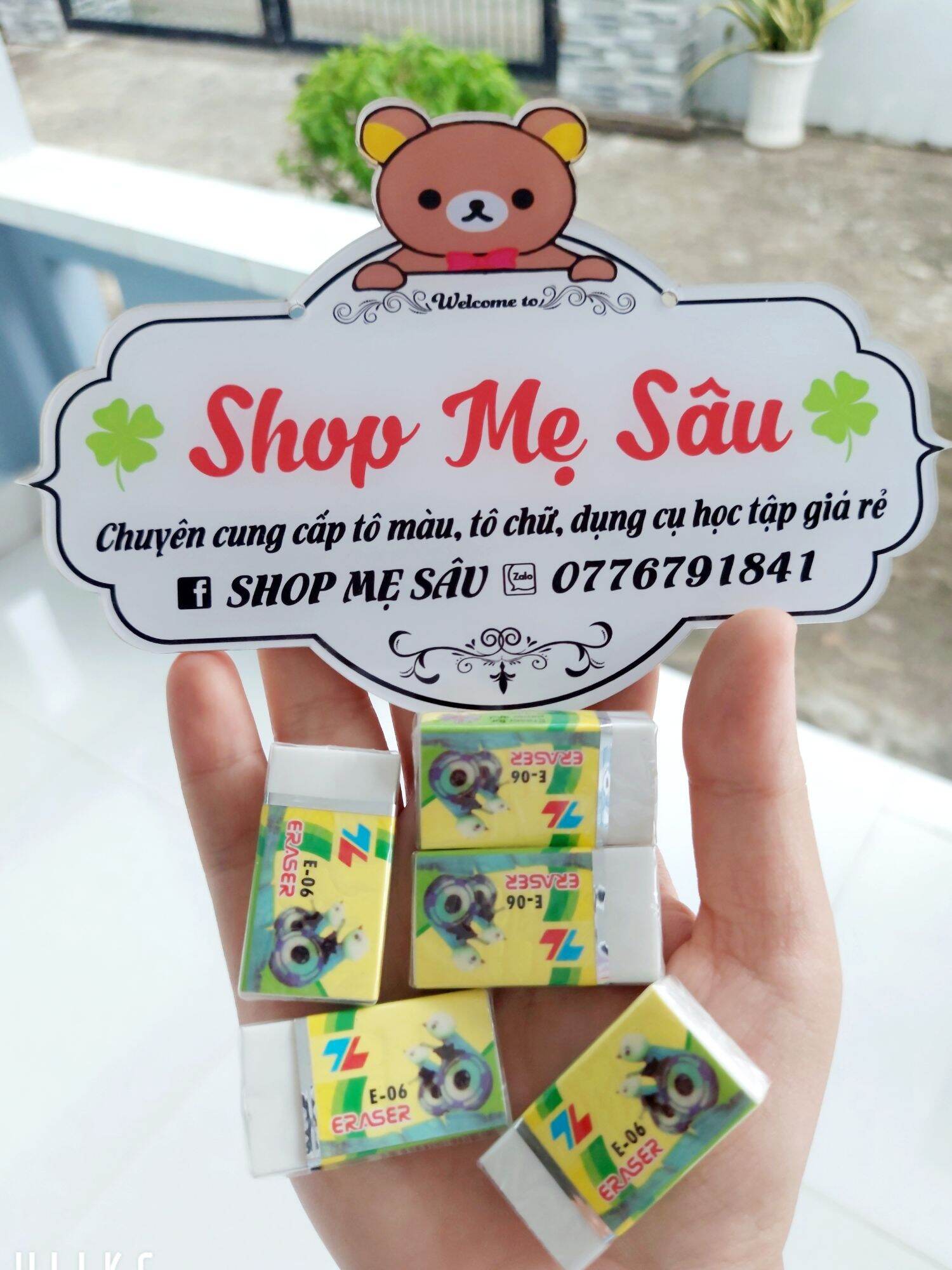 Set 5 Cục Gôm Bút Chì, Tẩy Bút Chì Thiên Long E06