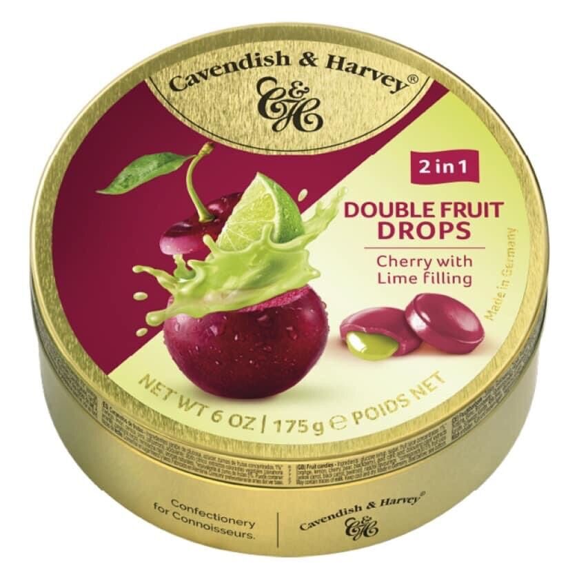 Kẹo Đức hộp thiếc Mixed Fruit Drops 175g