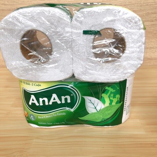 2 CUỘN GIẤY VỆ SINH AN AN 2 LỚP