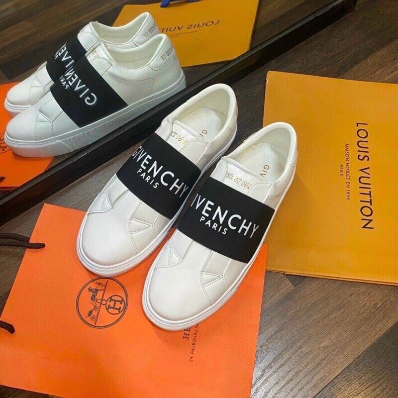 Giày lười slipon nam nữ trắng g.v.c 35-43