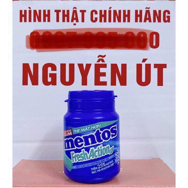 Kẹo gum mentos bạc hà hủ 56g