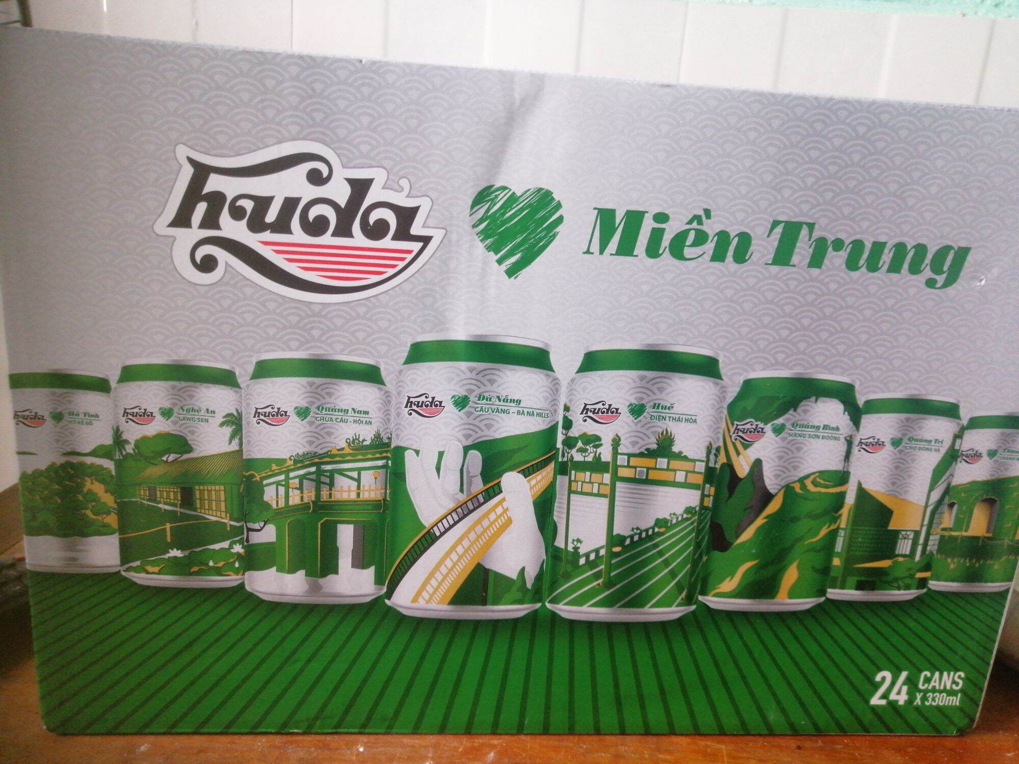 1Thùng Bia Huda Lon 330ml