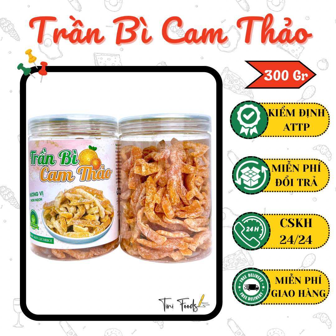300g mứt quất trần bì cam thảo xí muội cam quýt