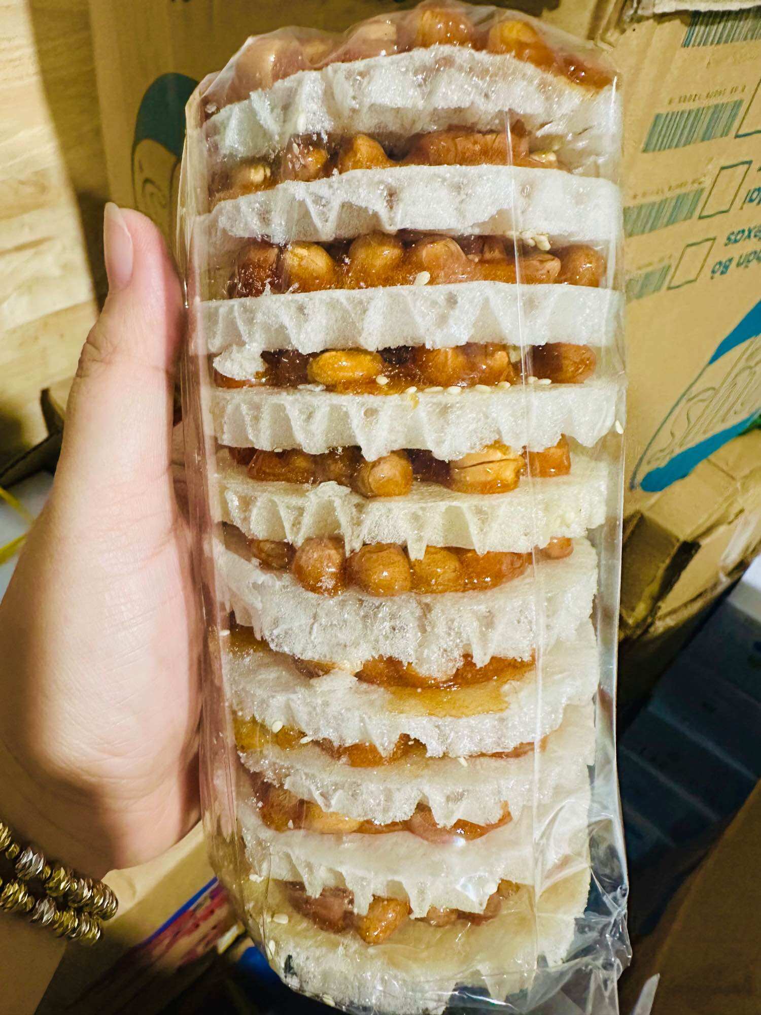 Kẹo đậu phộng loại 1 - cây 10 miếng