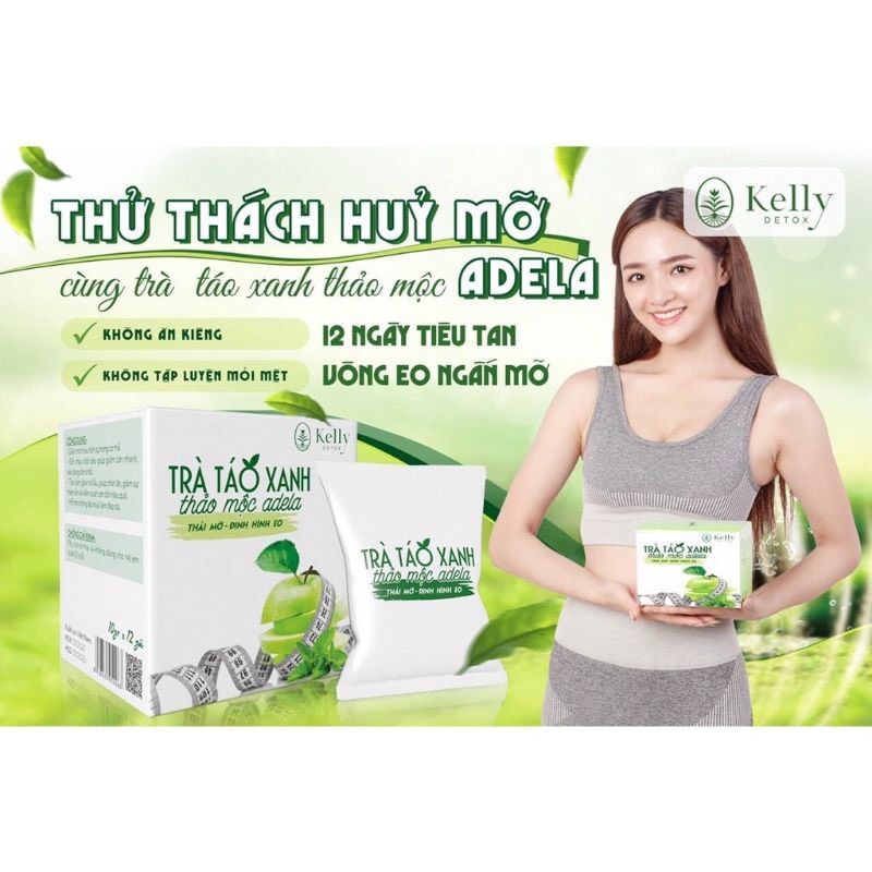 Trà giảm cân Táo xanh Kelly detox