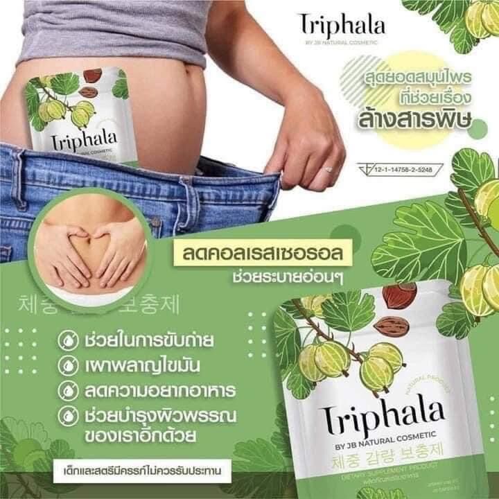 Triphala DETOX khử mở gói 30 viên