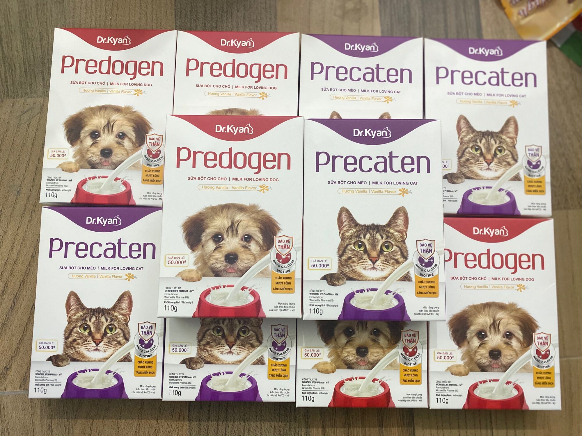 Sữa bột dành cho Mèo - Chó Precaten và Predogen hộp 110g