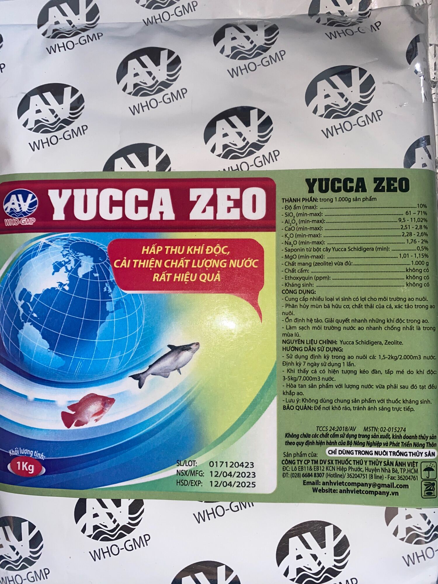 Yucca zeo hấp thụ khí độc, cải thiện môi trường chăn nuôi cá ếch...