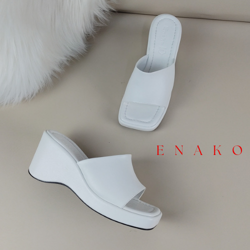 sandal xuồng cao gót Enako Tp13727 mũi vuông cao 7cm