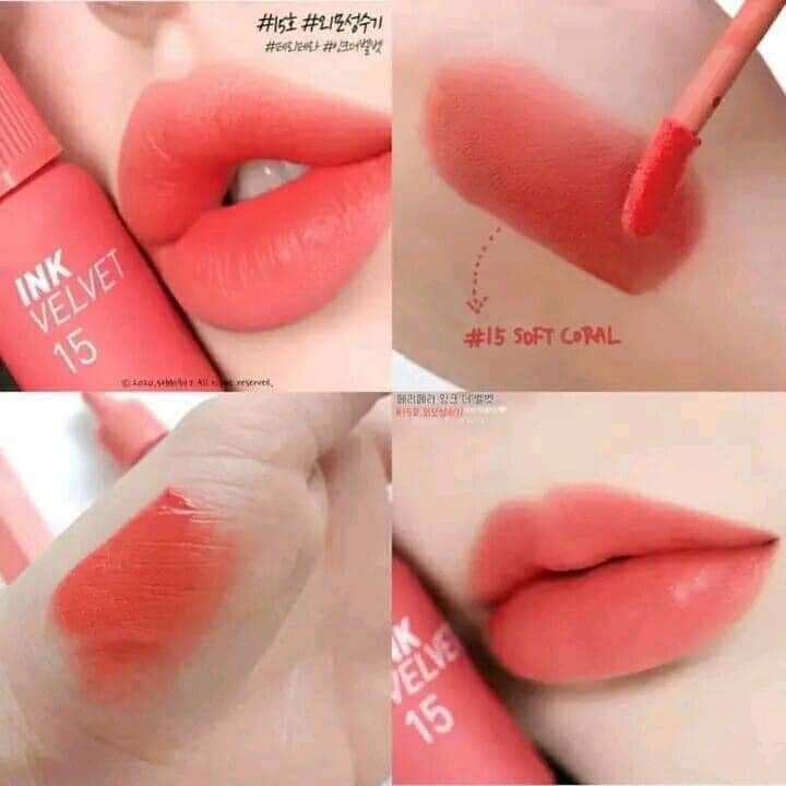 🍊🍊🍊 𝐒𝐨𝐧 𝐩𝐞𝐫𝐢𝐩𝐞𝐫𝐚 𝐈𝐧𝐤 𝐯𝐞𝐥𝐯𝐞𝐭 15 - Màu Cam Hồng Đào