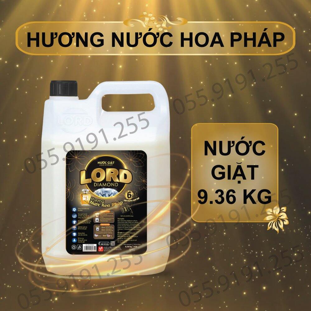 Nước giặt Lord Diamond hương nước hoa Pháp 9,36kg