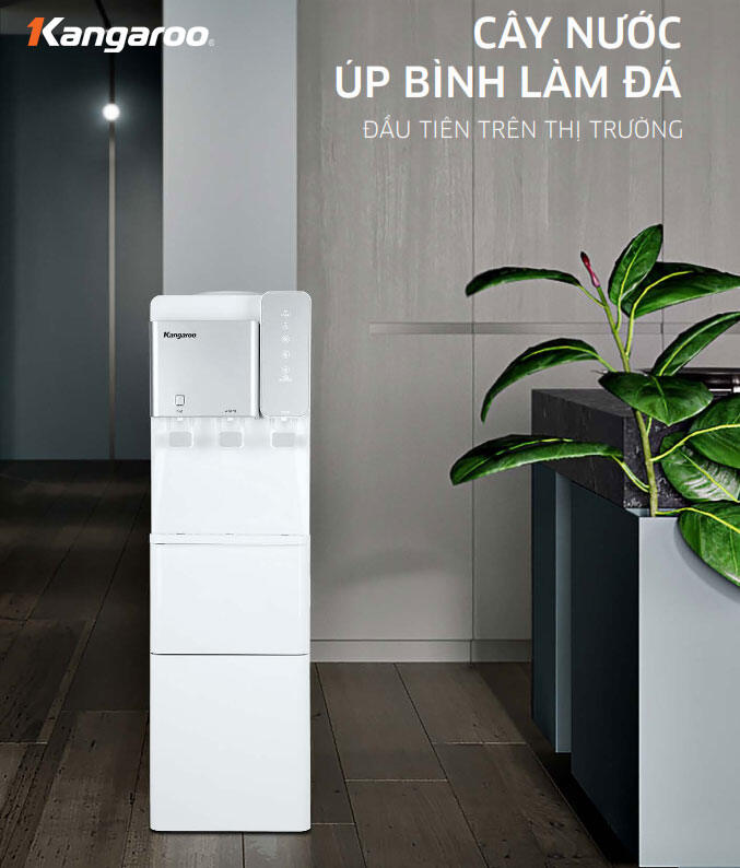CÂY NÓNG LẠNH KANGAROO KG65A3, CÓ CHỨC NĂNG LÀM ĐÁ