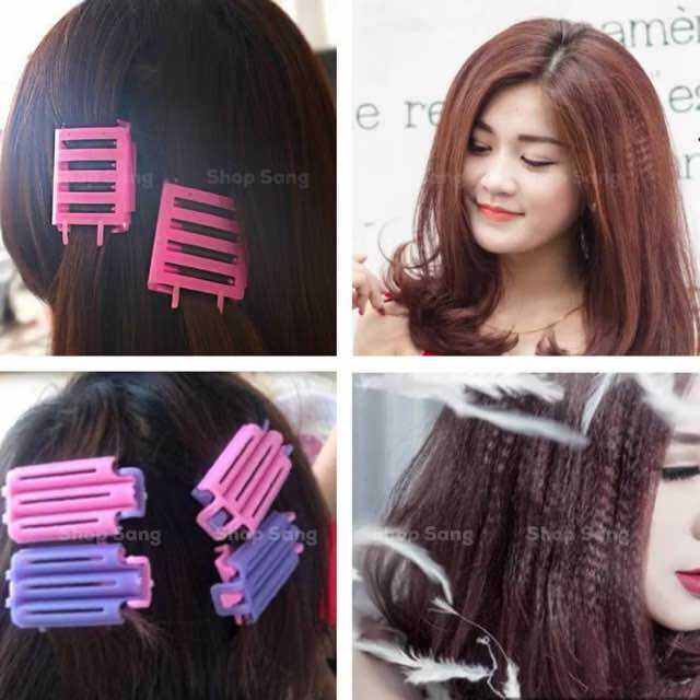Combo 60 Kẹp Dập Xù Phồng Tóc/ Dụng Cụ Không Cần Nhiệt xương bấm tóc