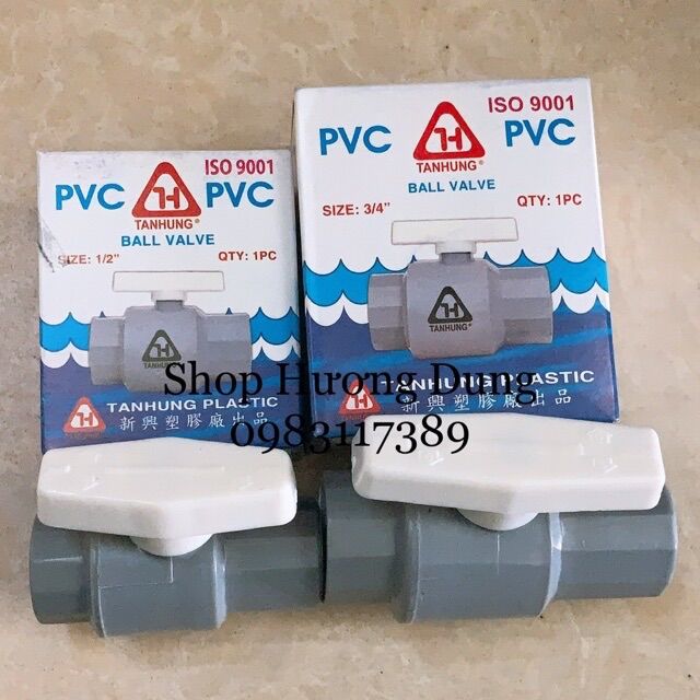 Van nhựa khoá ống nước pvc fi 21-27