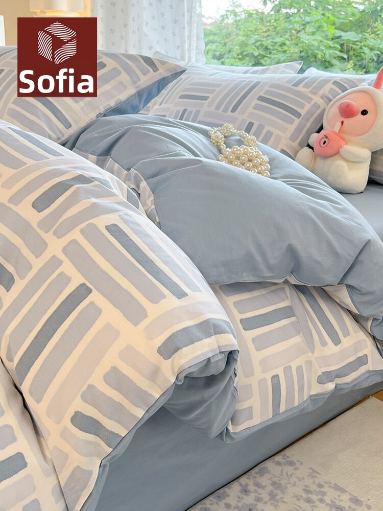 SOGAL | Cotton Bedding Set Quilt Cover Giá  673,000 Đồng*Miễn phí vận chuyển