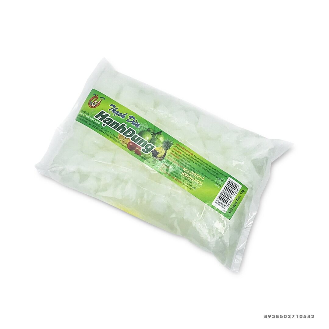 Thạch dừa cắt nhỏ 0,5cm topping trà sữa (1kg)
