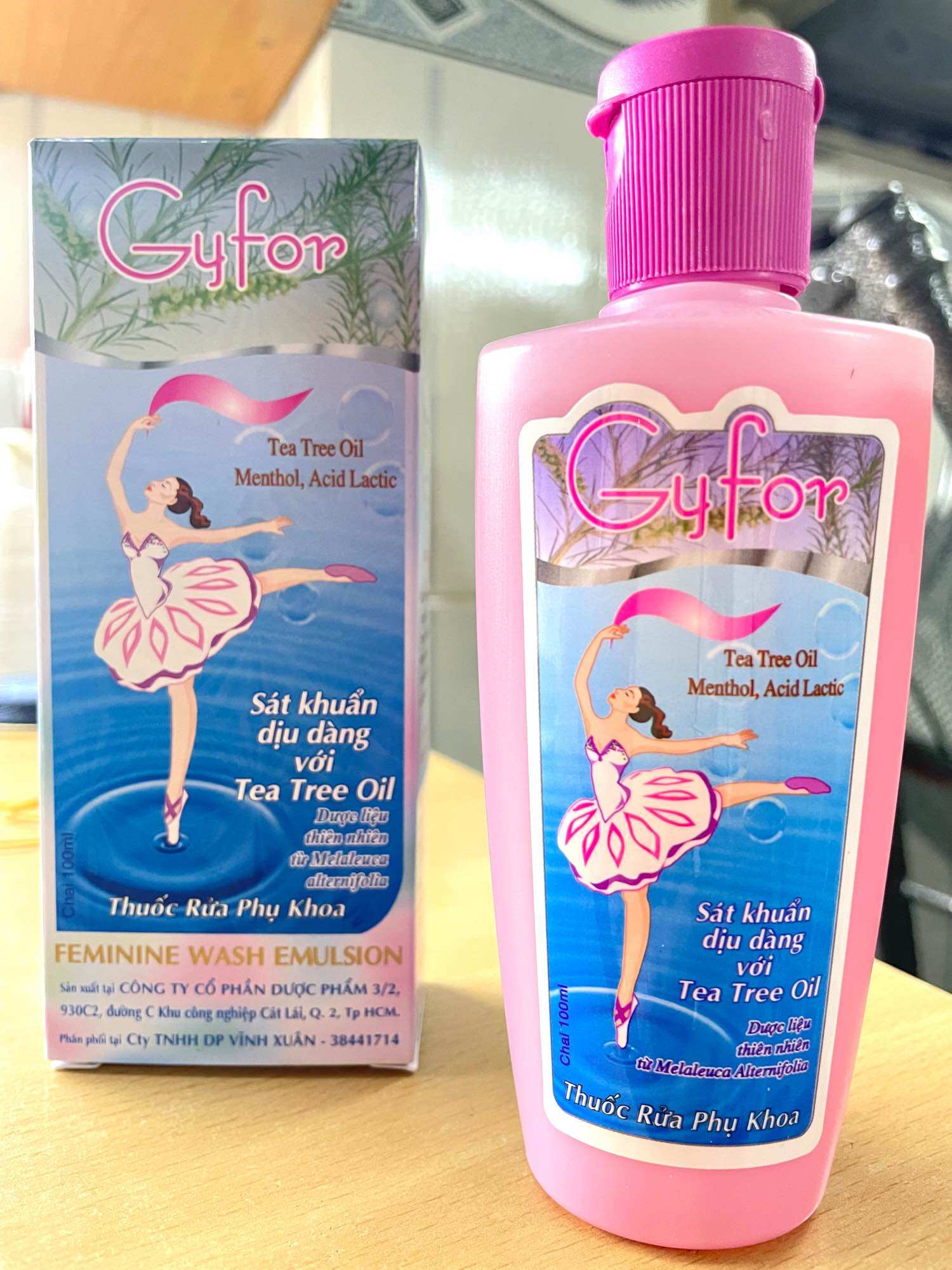 Rửa phụ khoa gyfor - cực thơm chai 100ml