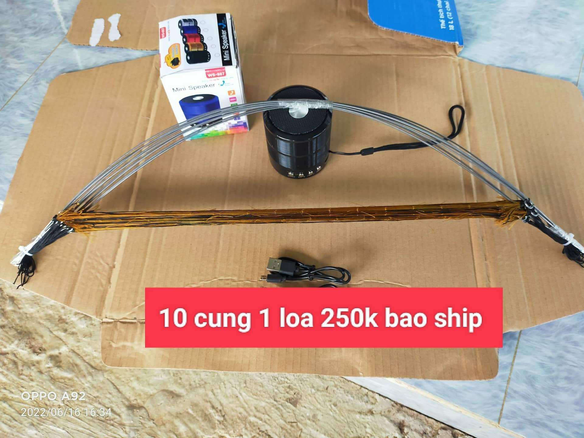 Combo bẫy cút (1 Loa + 1 thẻ +10 cung cút)