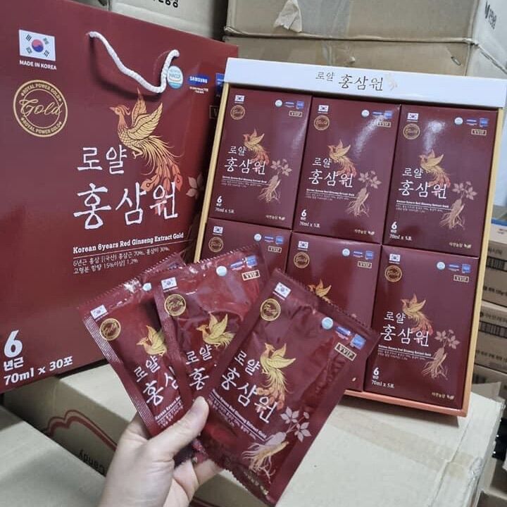 Nước Hồng sâm Hoàng Gia phiên bản Gold (Hộp 30 gói)