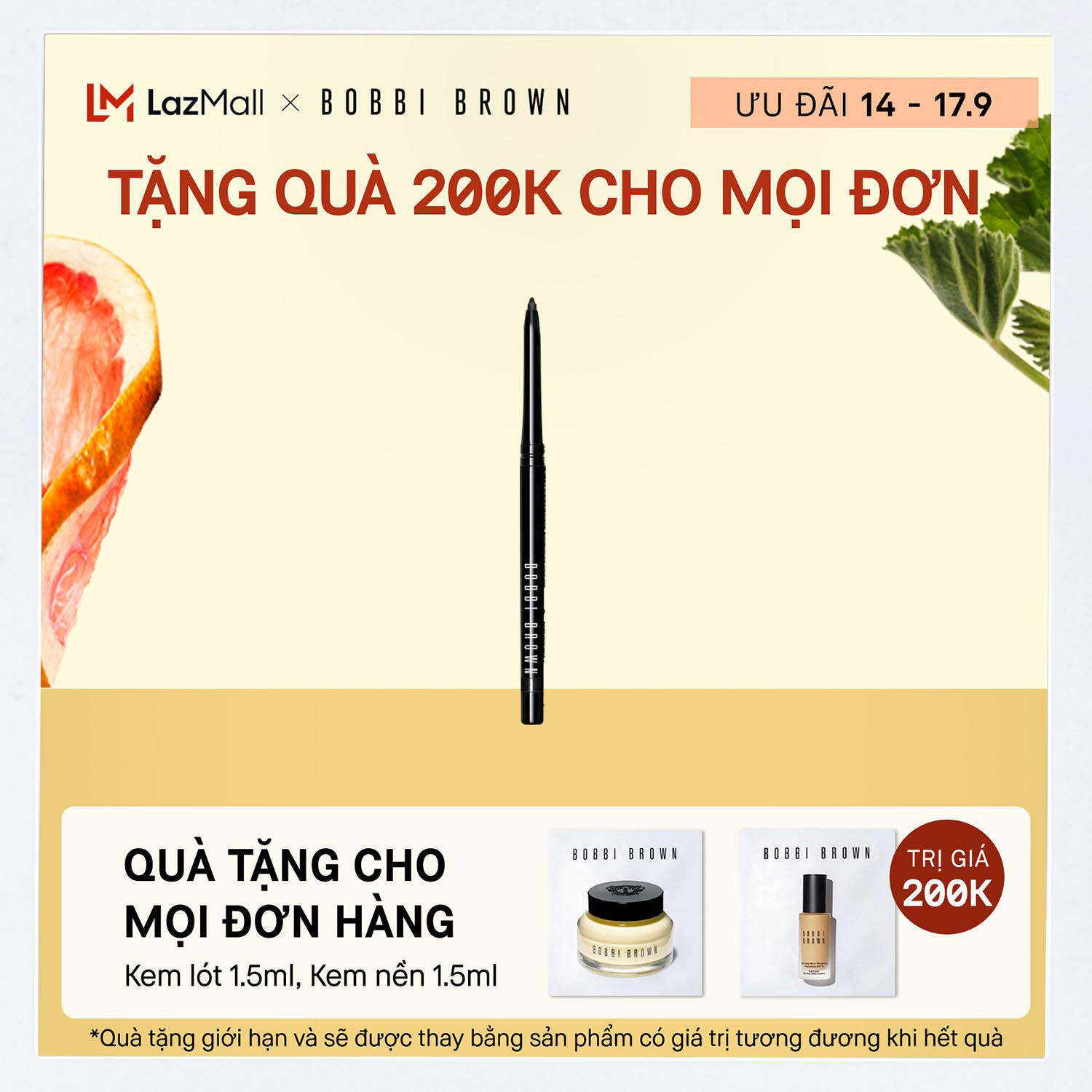 Bút kẻ mắt dạng Bobbi Brown Gel Perfectly Defined Gel Eyeliner 35g