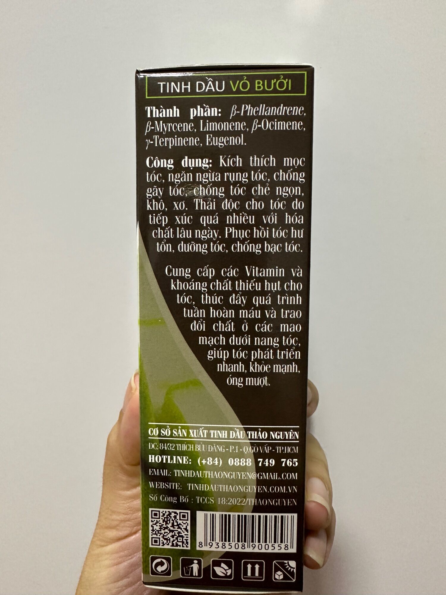 Tinh dầu vỏ bưởi dưỡng tóc dạng xịt 100ml