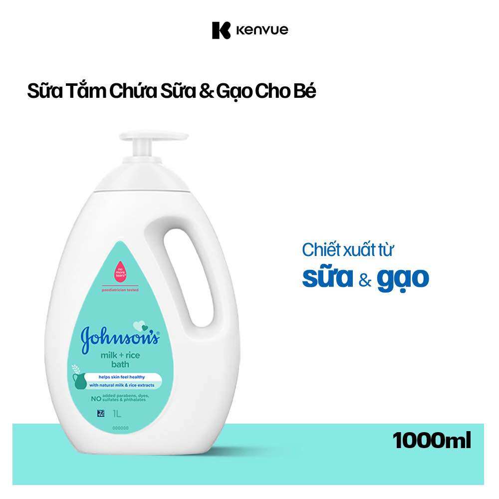 Sữa tắm Johnsons Baby chứa sữa và yến mạch (200-1000ml)