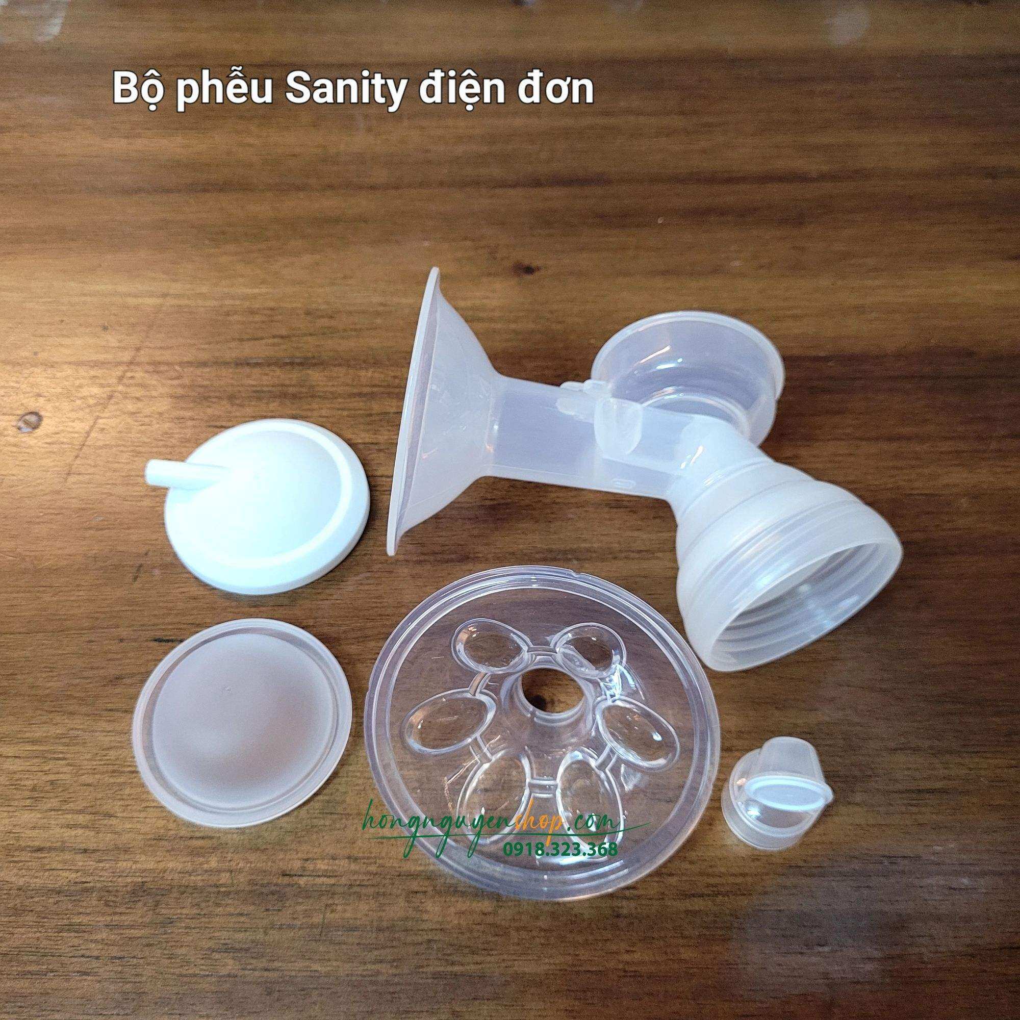 Các loại phụ kiện máy hút sữa Sanity điện đơn chính hãng