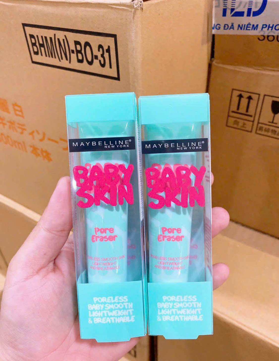 [HCM] ( Hàng có sẵn ) Kem Lót Mịn Da, Che Khuyết Điểm Maybelline New York Baby Skin Pore Eraser Primer 22ml